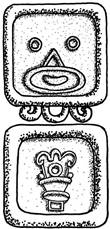 Mayan Aztec glyphs for Ahau Xochitl by Michael Giza